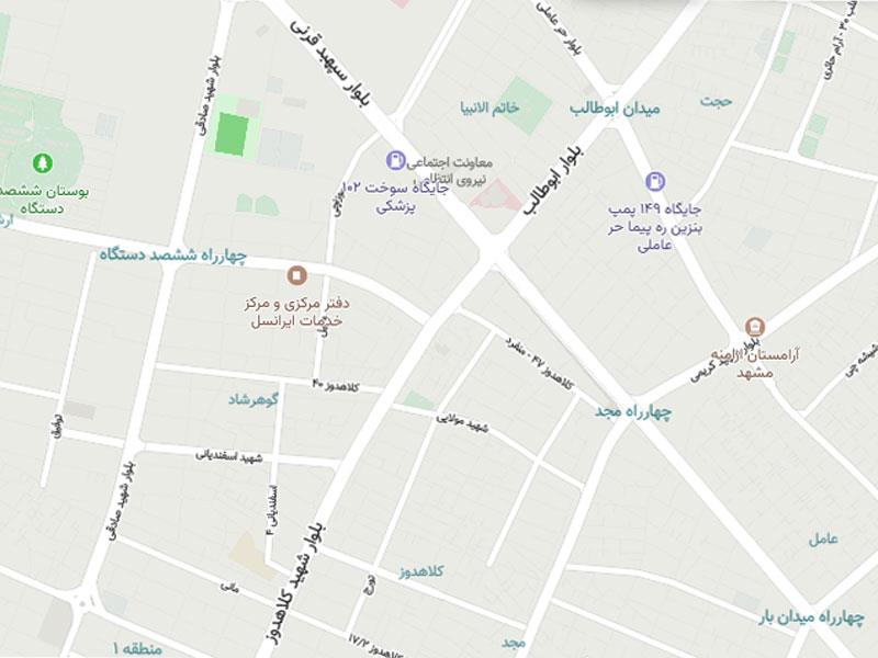 خدمات باربری مشهد 24 در محله گوهرشاد و محله های اطراف